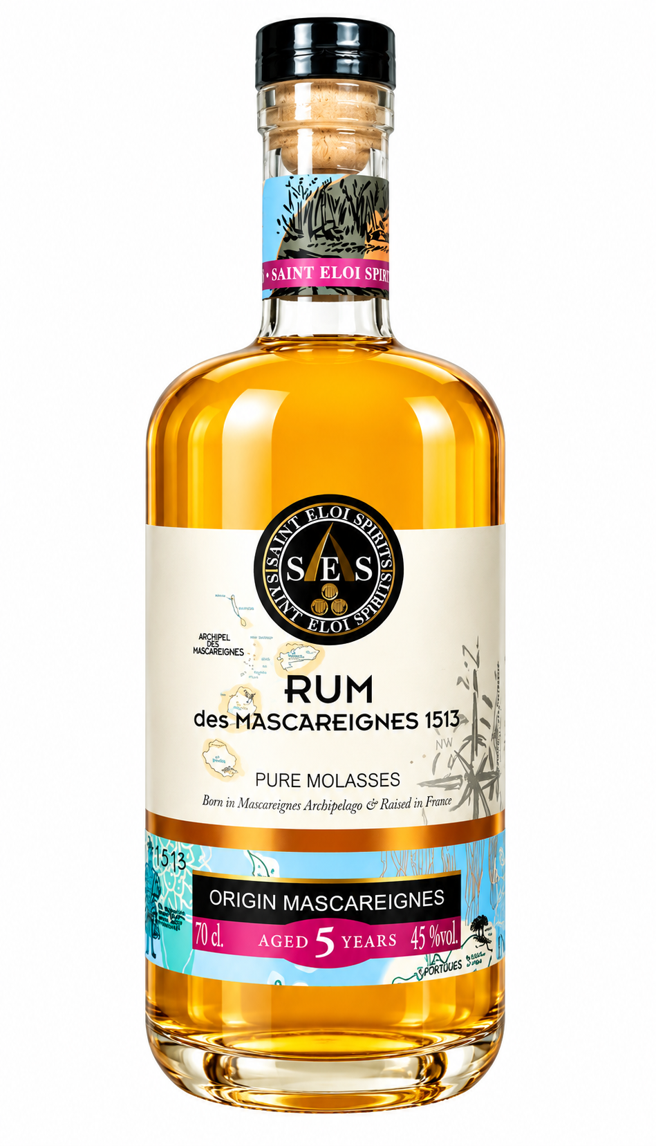 RHUM DES MASCAREIGNES 5A 46% 70CL